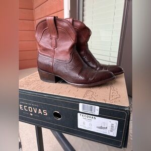 Tecovas Casey Bourbon Lizard size 8 *well cared for and conditioned*